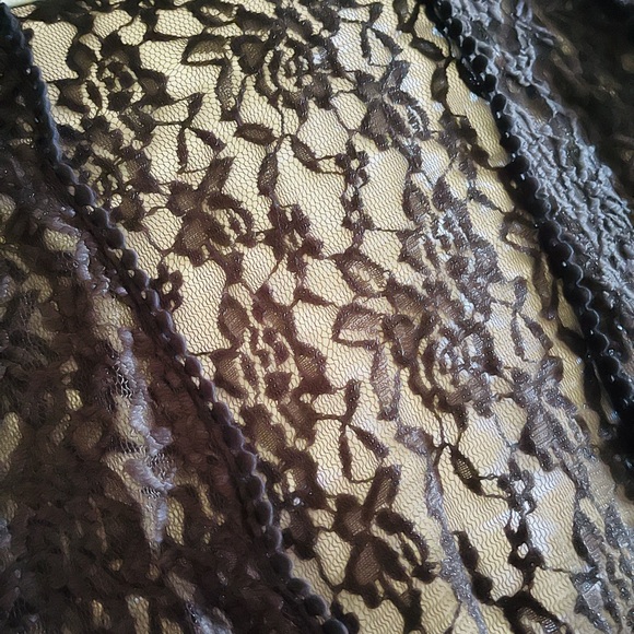 Mauve Black Lacy Kimono… Sz L 🖤 - Picture 5 of 8
